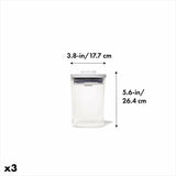 POP Round Canister 3-Piece Mini Bath Set (0.6 Qt) J6