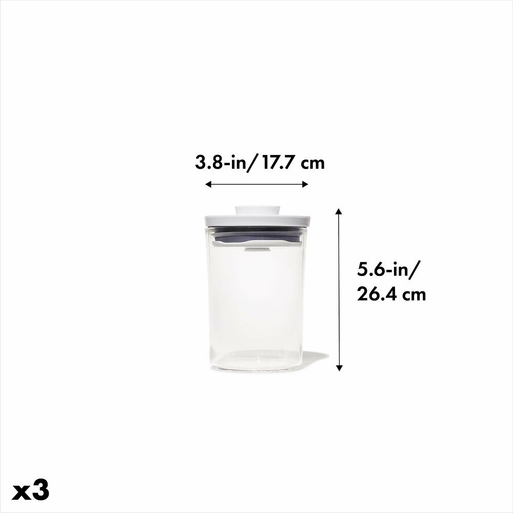 POP Round Canister 3-Piece Mini Bath Set (0.6 Qt) J6