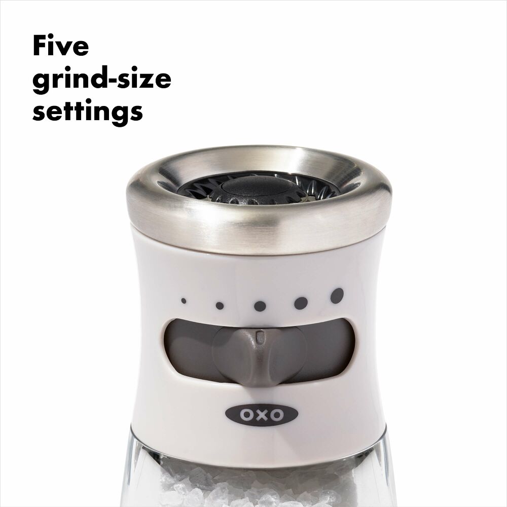 Contoured Mess-Free Salt Grinder O6