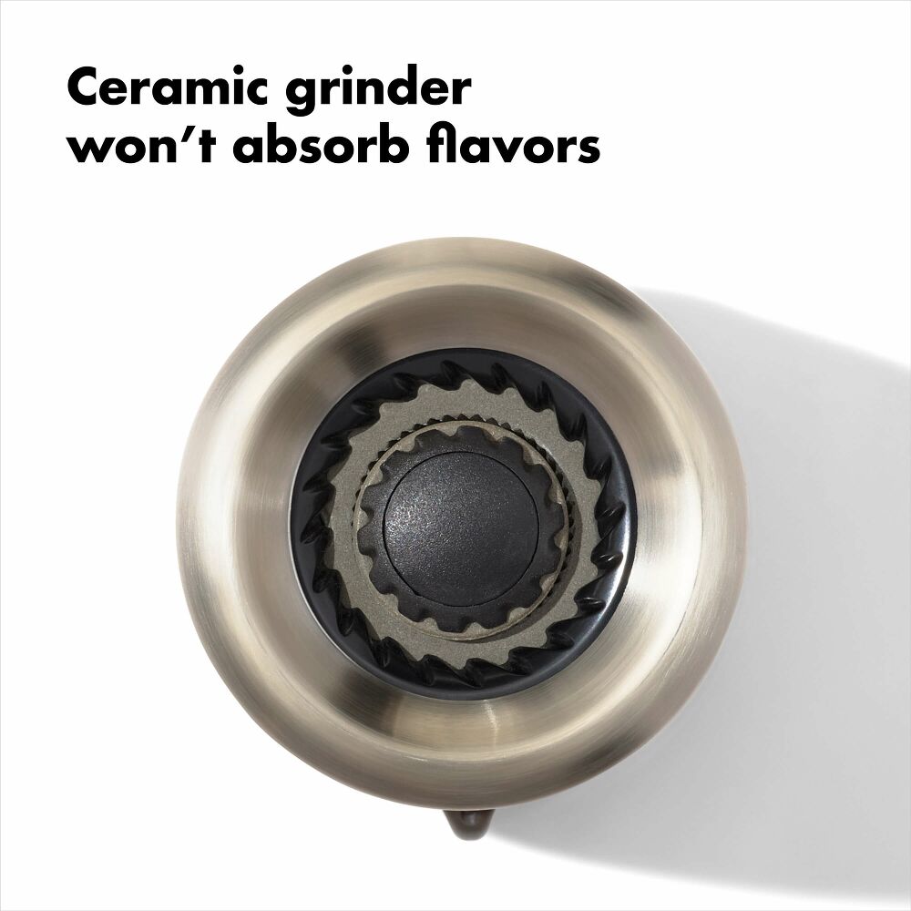 Contoured Mess-Free Salt Grinder O6