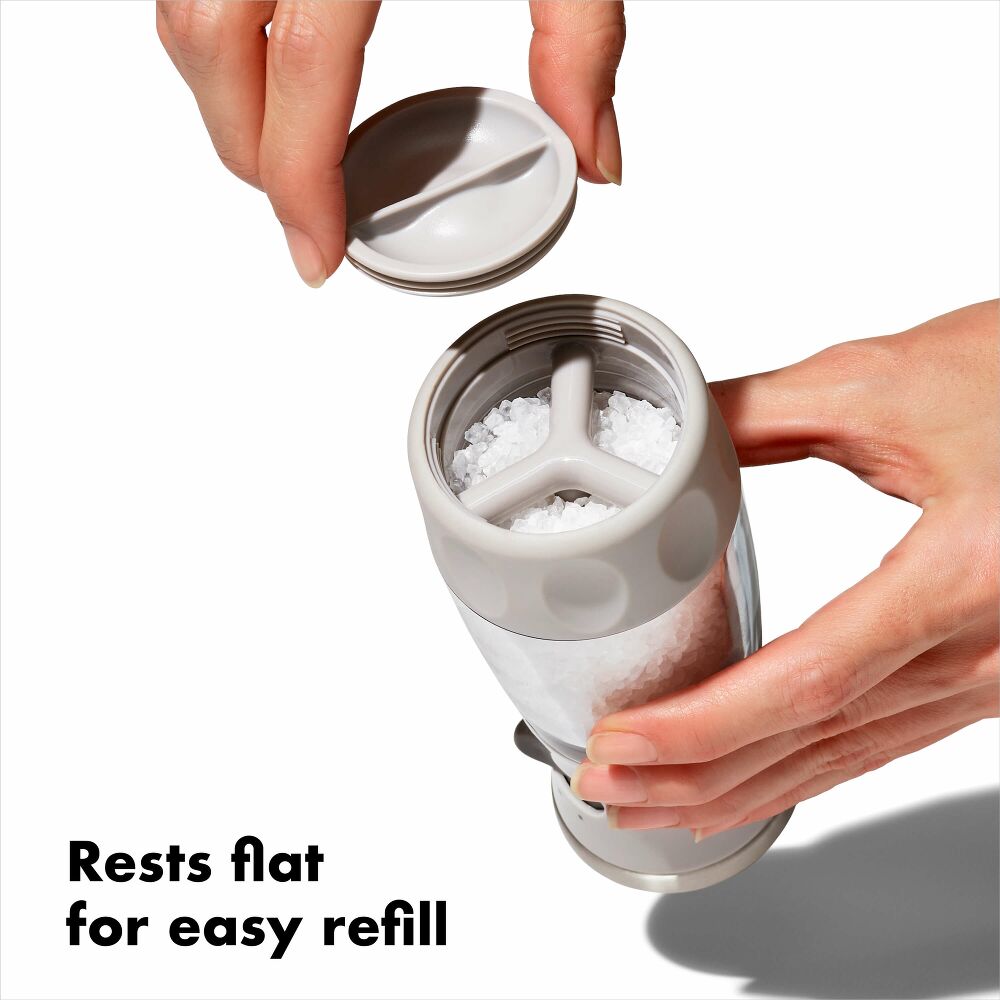 Contoured Mess-Free Salt Grinder O6