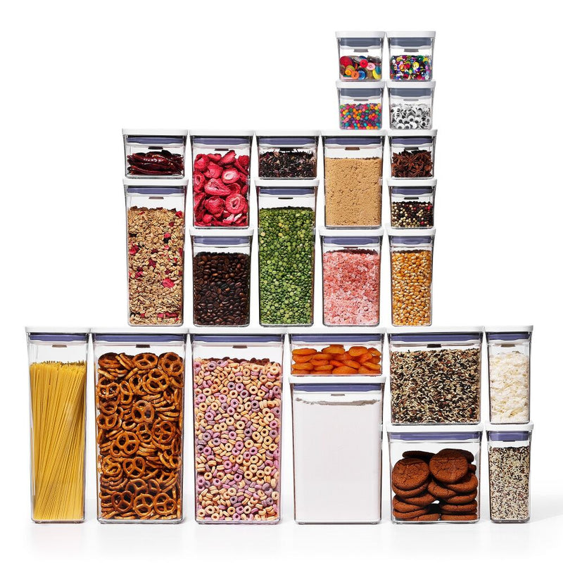 20-Piece POP Container Set & POP 4-Piece Mini Container Set Bundle O0