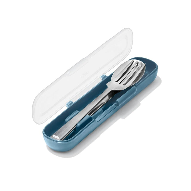 Prep & Go Stainless Steel Utensils With Case - Ocean Blue S3