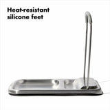 Stainless Steel Spoon Rest with Lid Holder J9