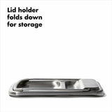 Stainless Steel Spoon Rest with Lid Holder J9