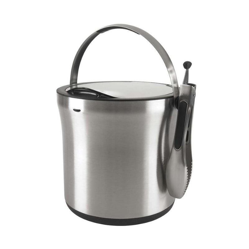 Steel Ice Bucket & Tong Set V9