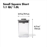 POP Container - Small Square Short (1.1 Qt/1.0 L) H8