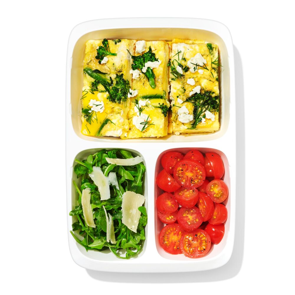 Prep & Go 4.1-Cup Divided Container - Ocean Blue D0