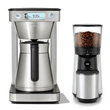 12-Cup Coffee Maker with Podless Single-Serve Function & Conical Burr Coffee Grinder Bundle M9