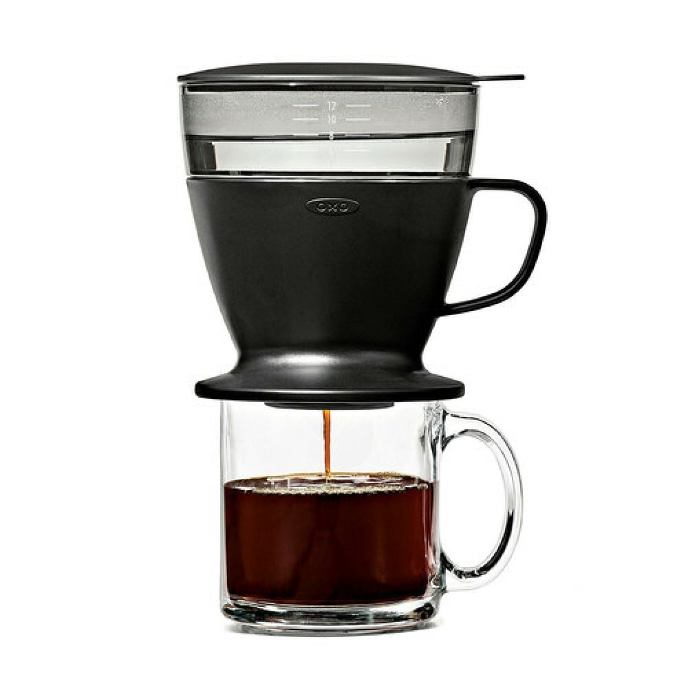 Pour Over Coffee Maker with Water Tank - Matte Black T6