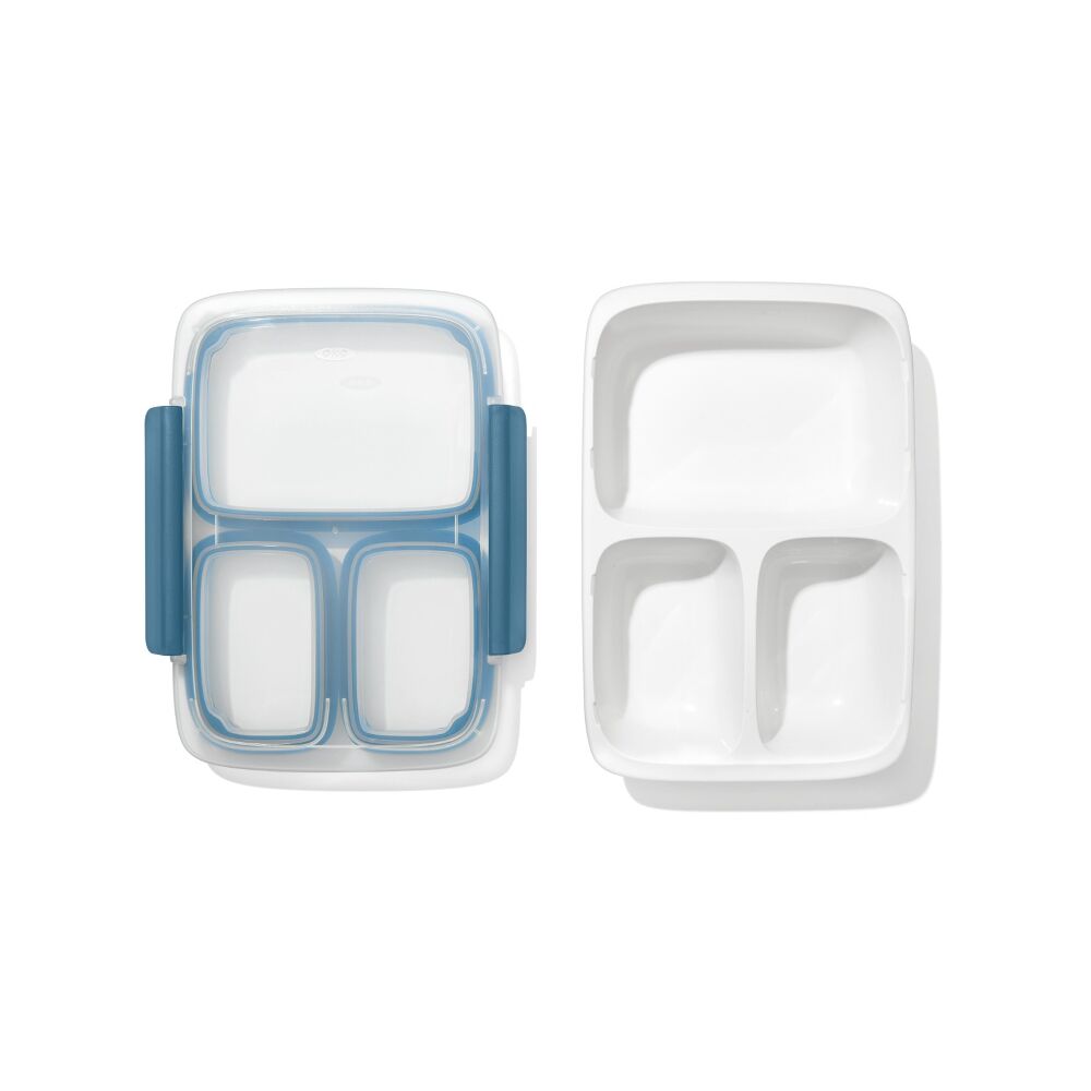 Prep & Go 4.1-Cup Divided Container - Ocean Blue D0