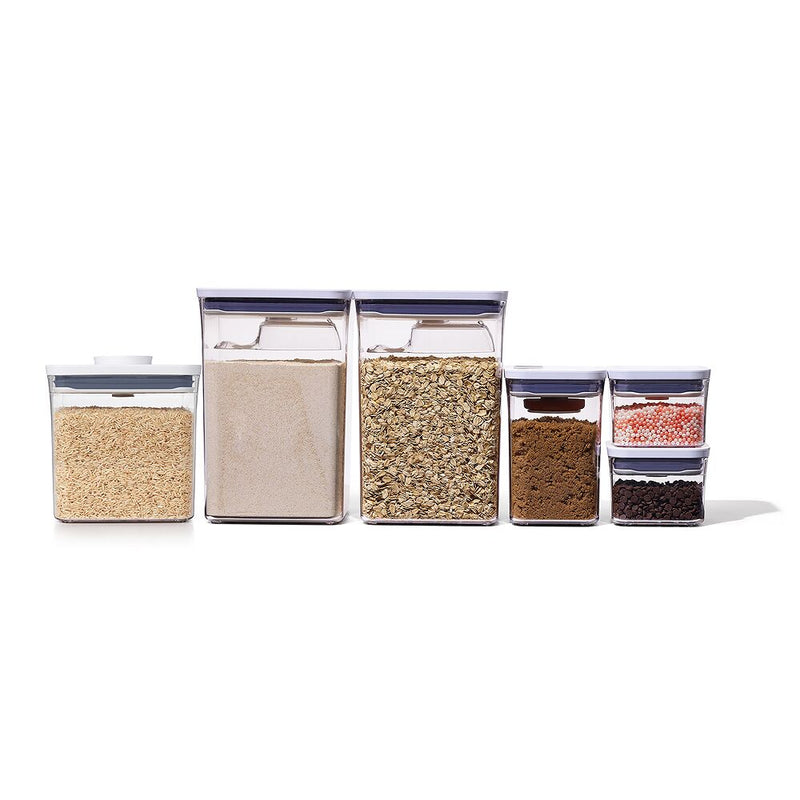 8-Piece POP Container Baking Set & POP Container - Big Square Short (2.8 Qt.) Bundle O3