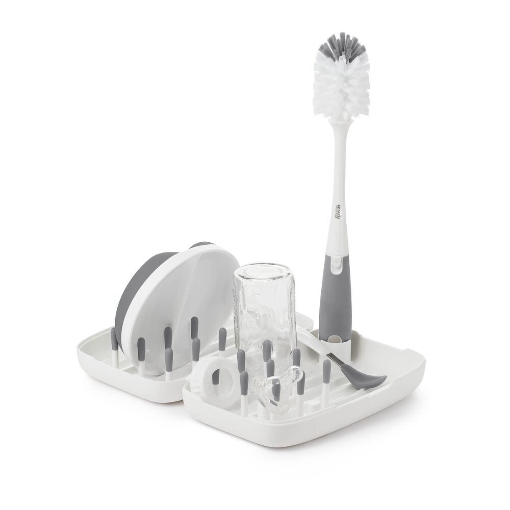 On-the-Go Drying Rack with Bottle Brush N6