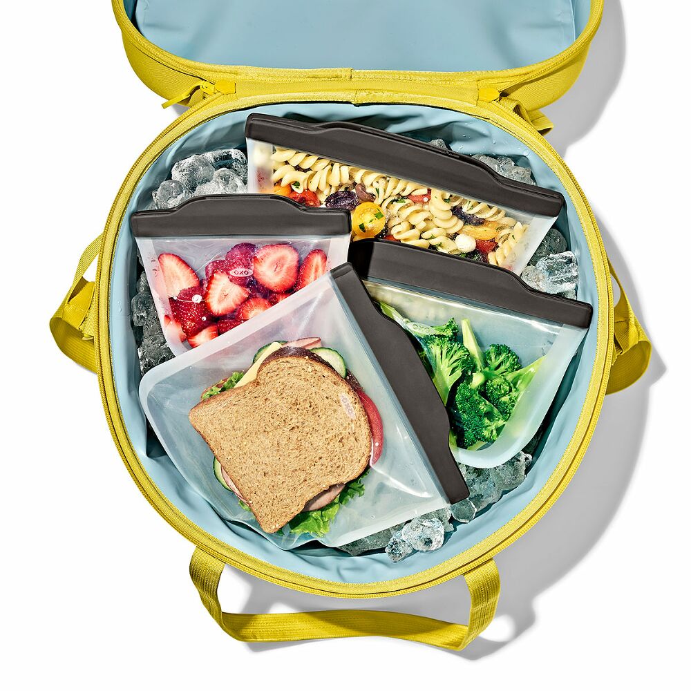 Outdoor Silicone Reusable Stand Up Bag Quart (32 oz) W6