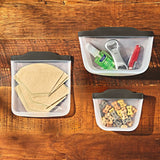 Outdoor Silicone Reusable Stand Up Bag Quart (32 oz) W6