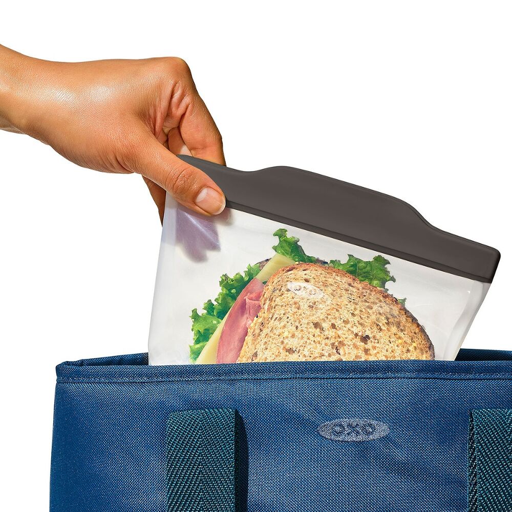 Outdoor Silicone Reusable Stand Up Bag Quart (32 oz) W6
