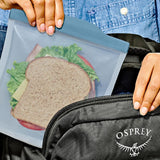 Silicone Reusable Bag  Sandwich (28 oz) - Ocean Blue A2