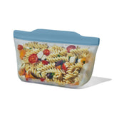 Silicone Reusable Bag  Stand-Up Quart (32 oz) - Ocean Blue E7
