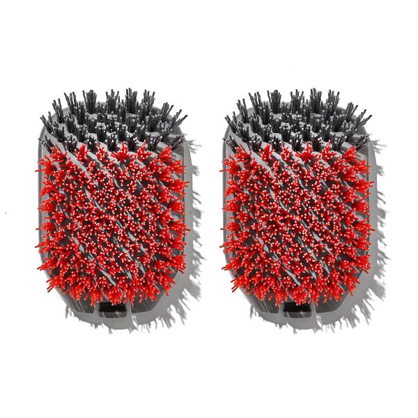 Outdoor Nylon Grill Brush Set of 2 Replacement Heads A7