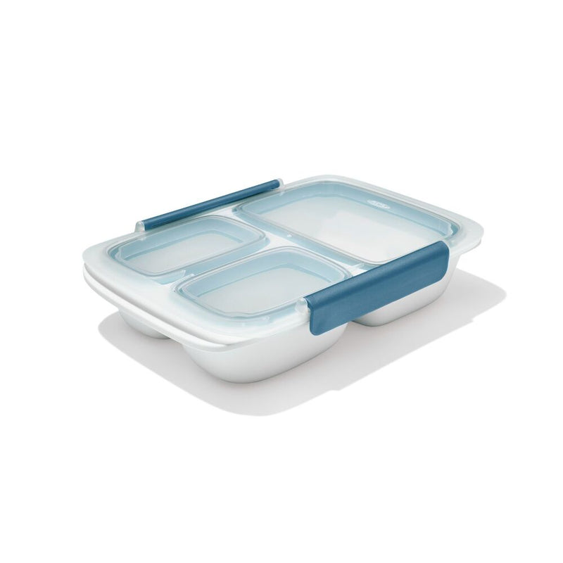 Prep & Go 4.1-Cup Divided Container - Ocean Blue D0