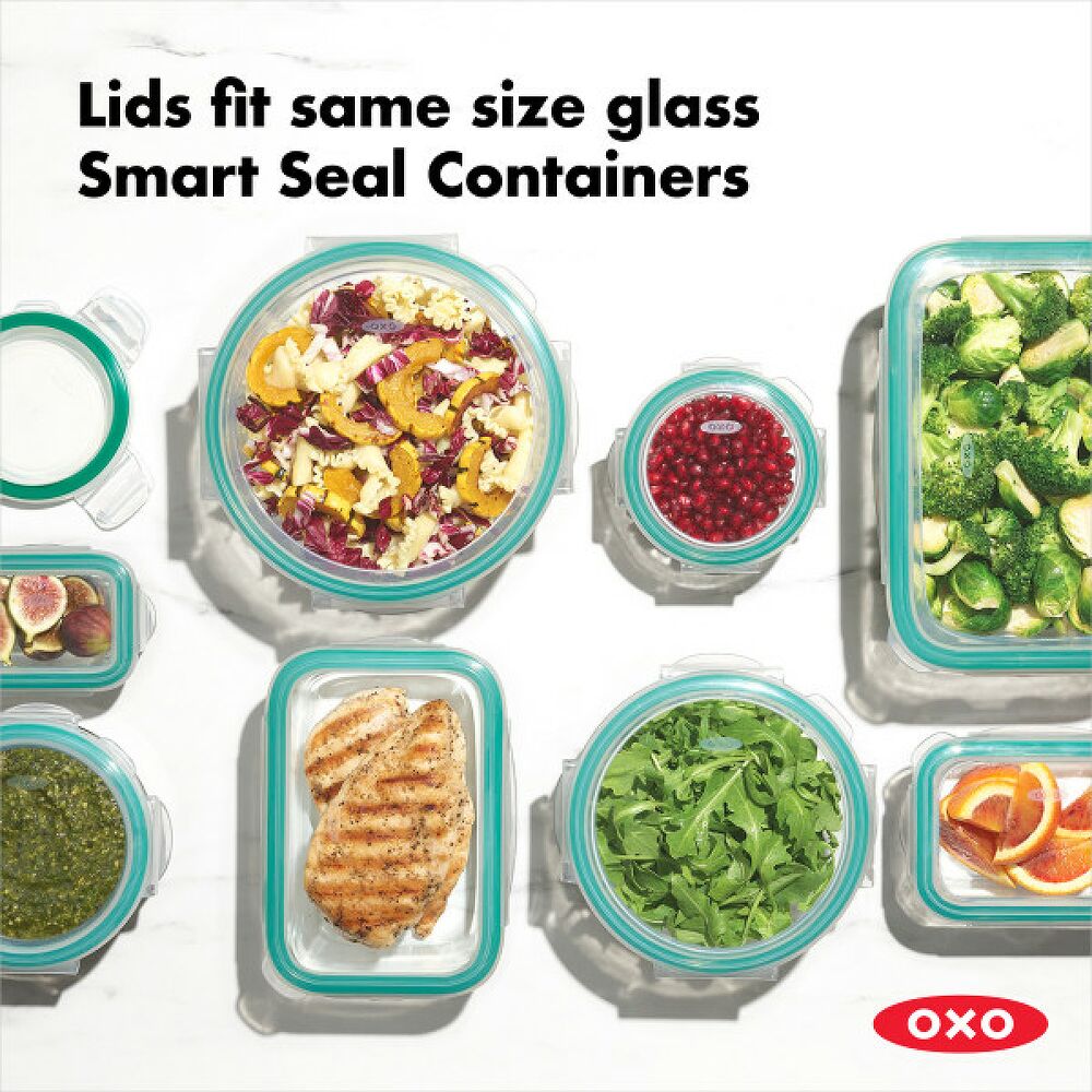8 Piece Smart Seal Glass Round Container Set Y1