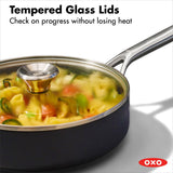 Ceramic Professional Non-Stick 3-Quart Sauté Pan with Lid S3