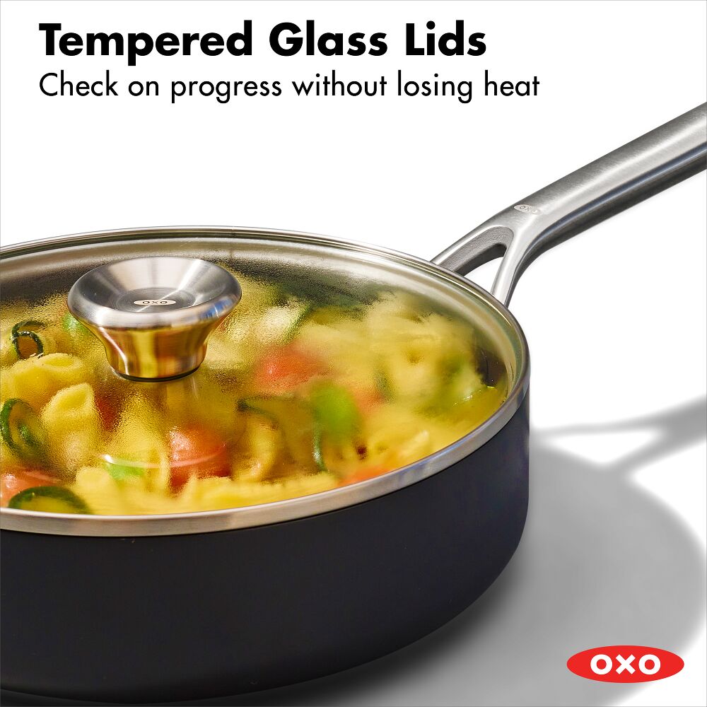 Ceramic Professional Non-Stick 3-Quart Sauté Pan with Lid S3