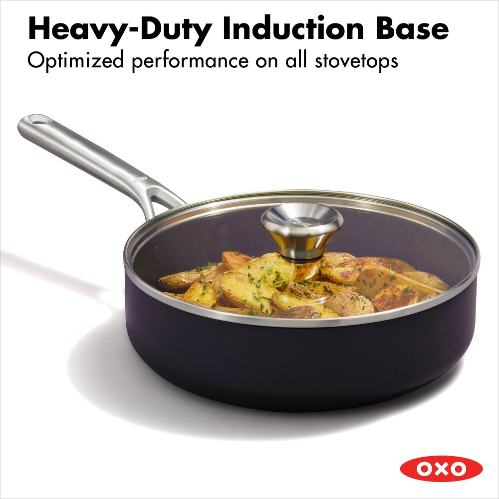 Ceramic Professional Non-Stick 3-Quart Sauté Pan with Lid U8