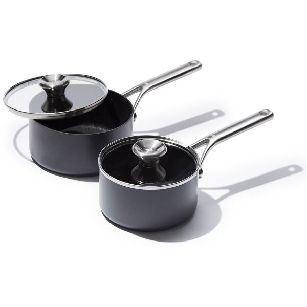 Ceramic Professional Non-Stick 4-Piece Saucepan Set (1.7 Qt & 2.3 Qt) X7
