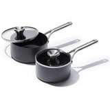 Ceramic Professional Non-Stick 4-Piece Saucepan Set (1.7 Qt & 2.3 Qt) X7