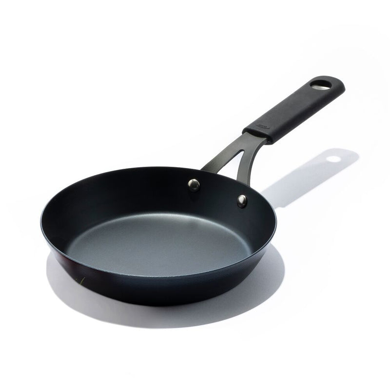 Carbon Steel Obsidian Series 8-Inch Frypan with Silicone Sleeve F9