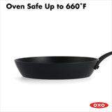 Carbon Steel Obsidian Series 8-Inch Frypan with Silicone Sleeve F9