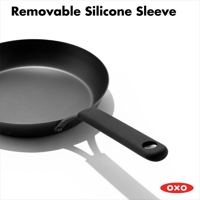 Carbon Steel Obsidian Series 10-Inch Frypan with Silicone Sleeve E9