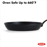 Carbon Steel Obsidian Series 10-Inch Frypan with Silicone Sleeve E9