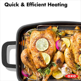 Carbon Steel Obsidian Series Roaster with Rack T8