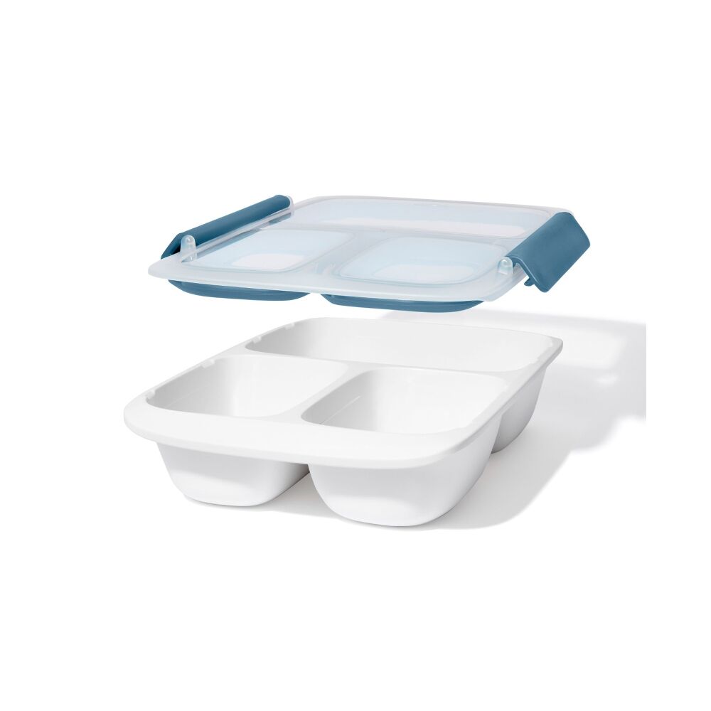 Prep & Go 4.1-Cup Divided Container - Ocean Blue D0
