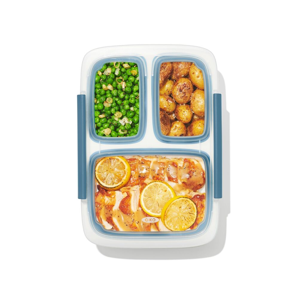Prep & Go 4.1-Cup Divided Container - Ocean Blue D0