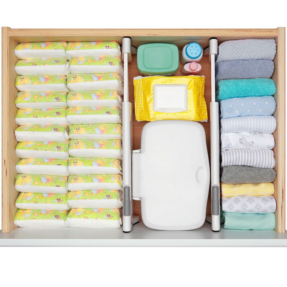 OXO TOT Expandable Dresser Drawer Divider - 4 Pack Z4