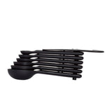 7 Piece Plastic Measuring Spoons - Black B9