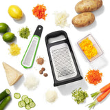Etched Box Grater With Removable Zester E7