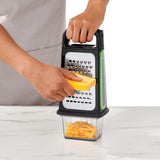 Etched Box Grater With Removable Zester E7