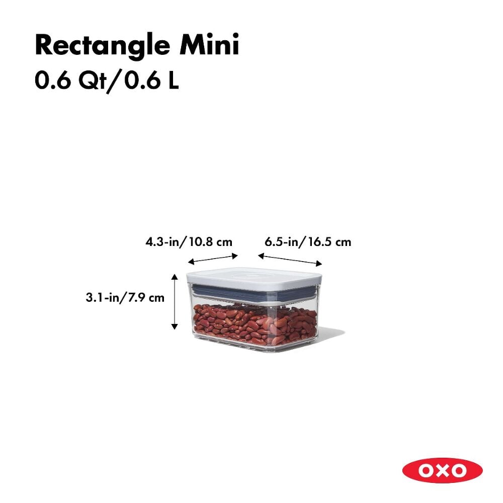 POP Container - Rectangle Mini (0.6 Qt.) B5
