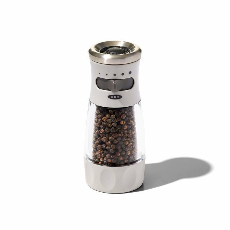 Contoured Mess-Free Pepper Grinder W9