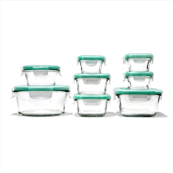 16 Piece Glass Smart Seal Everyday Container Set S7