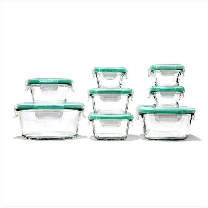 16 Piece Glass Smart Seal Everyday Container Set S7