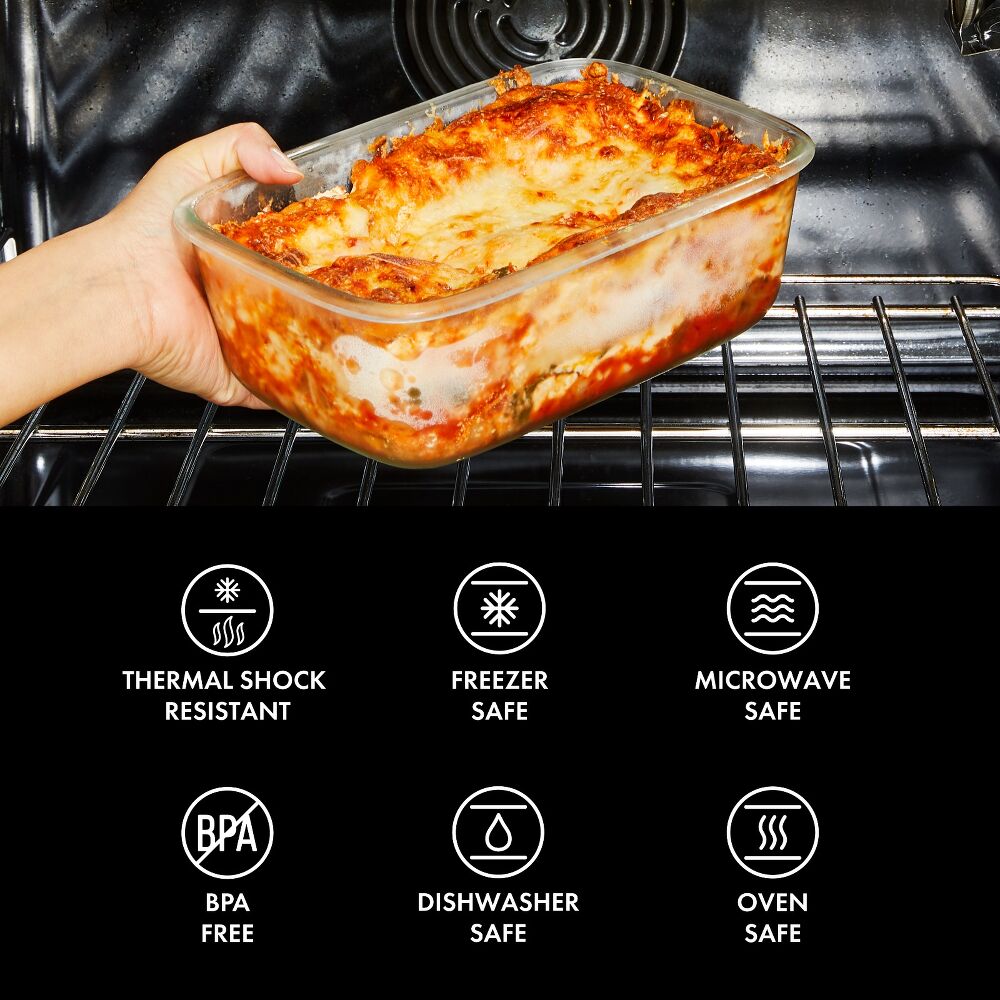 16 Piece Glass Smart Seal Everyday Container Set S7