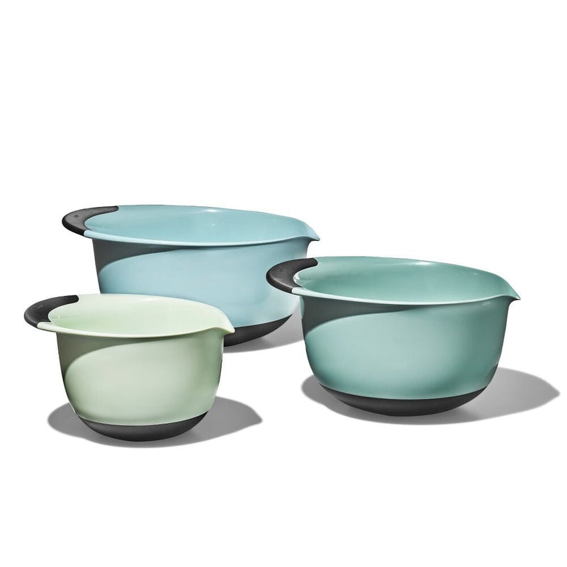 3 Piece Mixing Bowl Set - Cadet Blue, Tower Grey, Jade U4