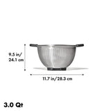 Stainless Steel 3 qt./ 2.8L Colander J3