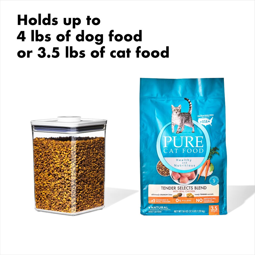 OXO Good Grips Pet POP Container – 4.4 Qt/4.2 L with Scoop V2