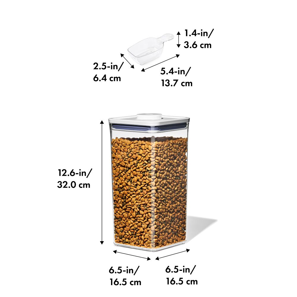 OXO Good Grips Pet POP Container – 6.0 Qt/5.7 L with Half Scoop J8